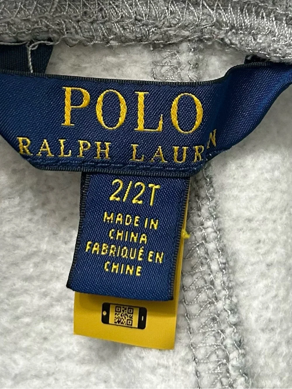 Polo Ralph Lauren Kids Gray Fleece Joggers Sweatpants-Size 2T
